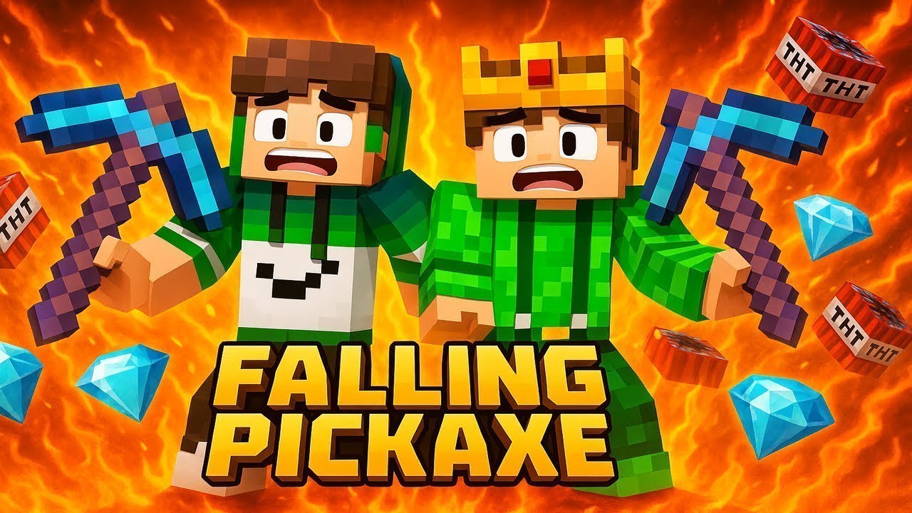🔴 FALLING PICKAXE MINECRAFT EXTREME #shortslive #minecraftlive
