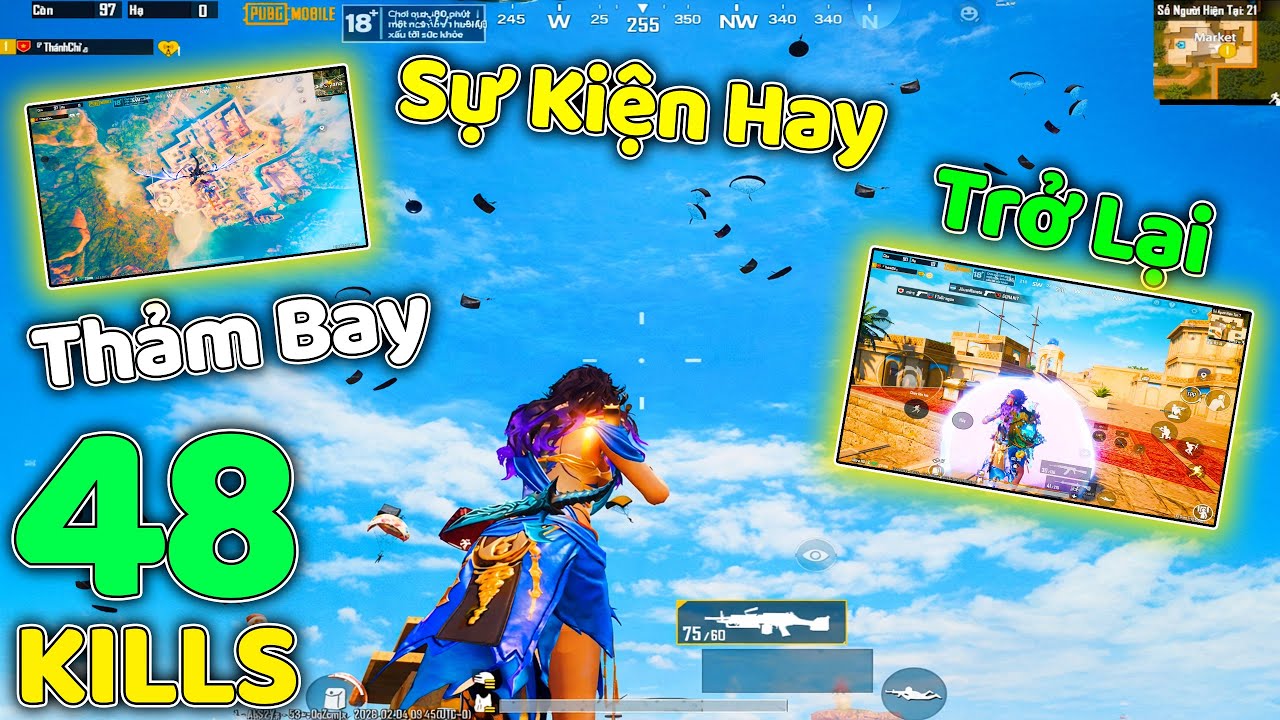 PUBG Mobile | 48 KILLS NHƯ PHIM HÀNH ĐỘNG – TUẤNHC ĐỒ SÁT SỰ KIỆN THẢM BAY!