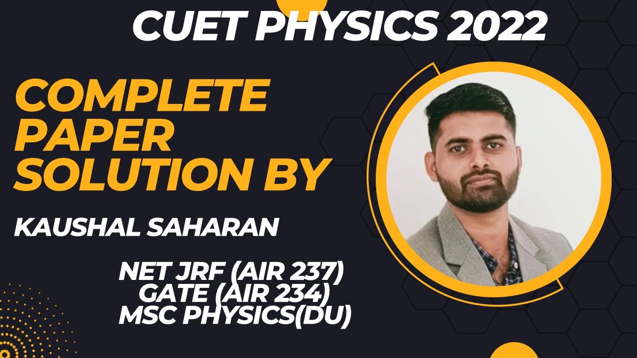 Physics previous year question |CUET 2023|cucet physics question paper 2022-part(2)|net solved pyq