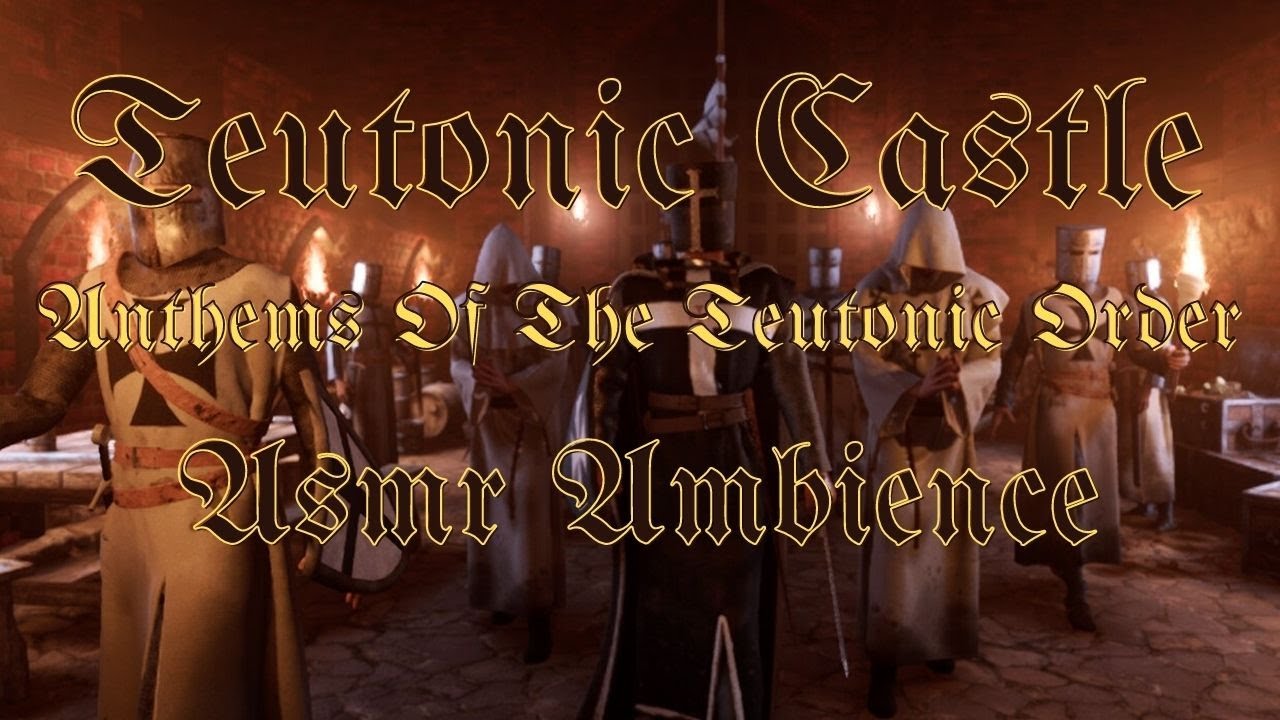 TEUTONIC CASTLE | Anthems Of The Teutonic Order, Burning Torches Sound | ASMR Ambience