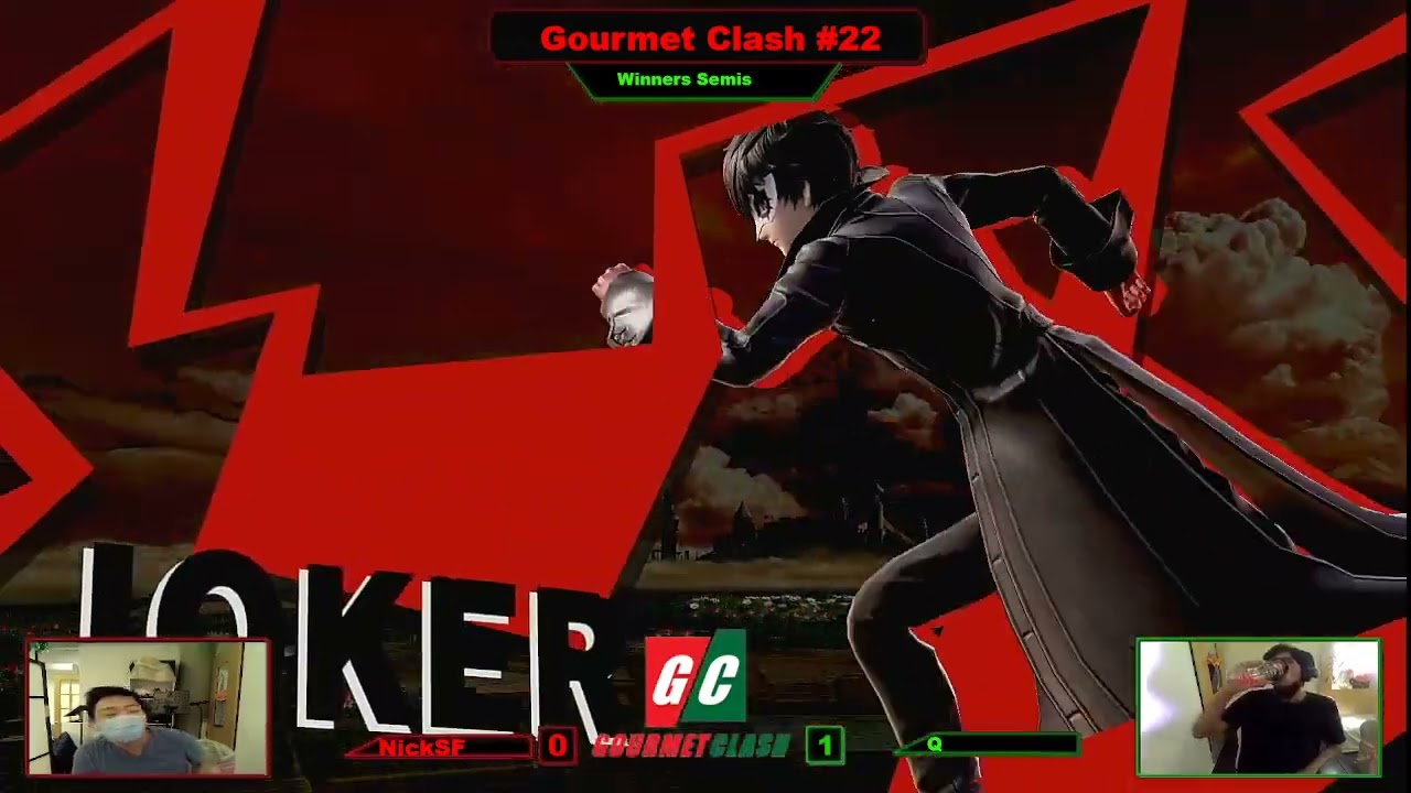 Gourmet Clash #22 - NickSF (Mii Swordfighter) vs Q (Joker) Winners Semis - Ultimate Singles