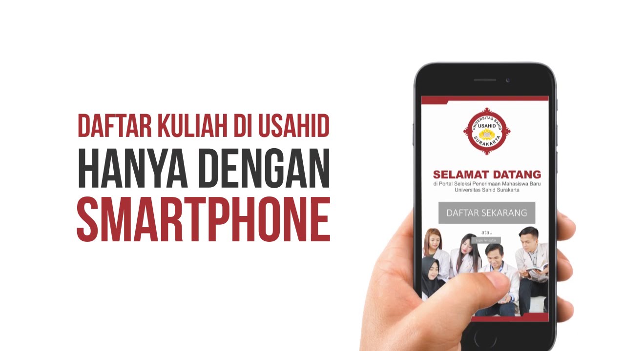 Daftar Kuliah di USAHID hanya dengan Smartphone
