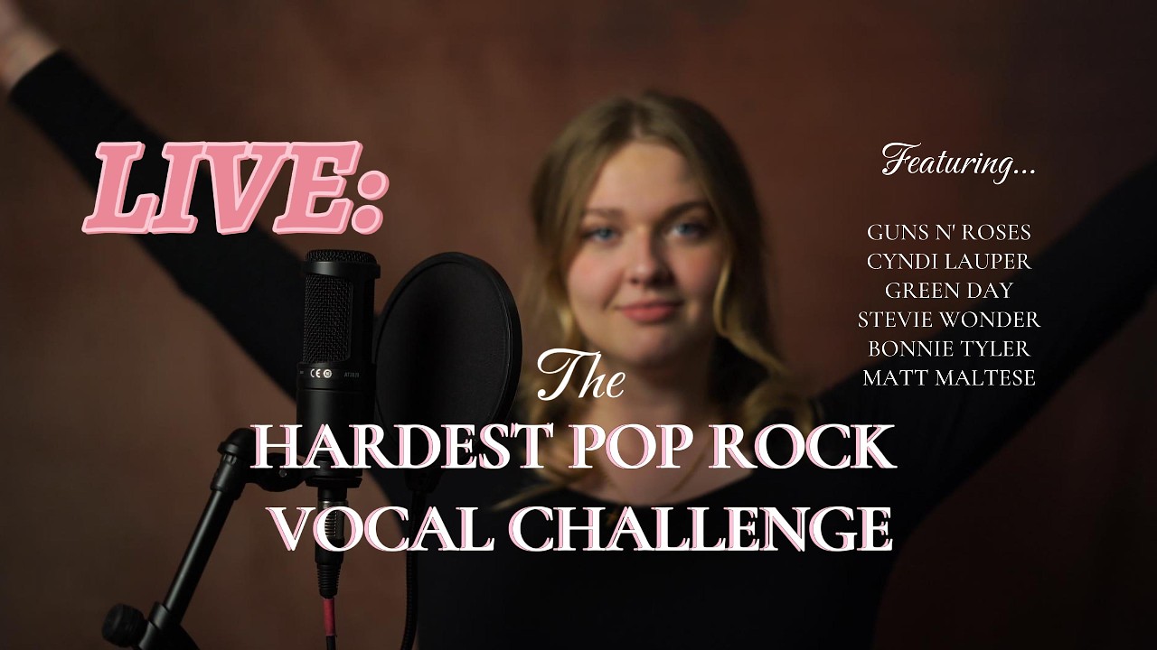 THE HARDEST POP ROCK MEDLEY - Vocal Challenge (no cuts, no breaks, no tricks!)