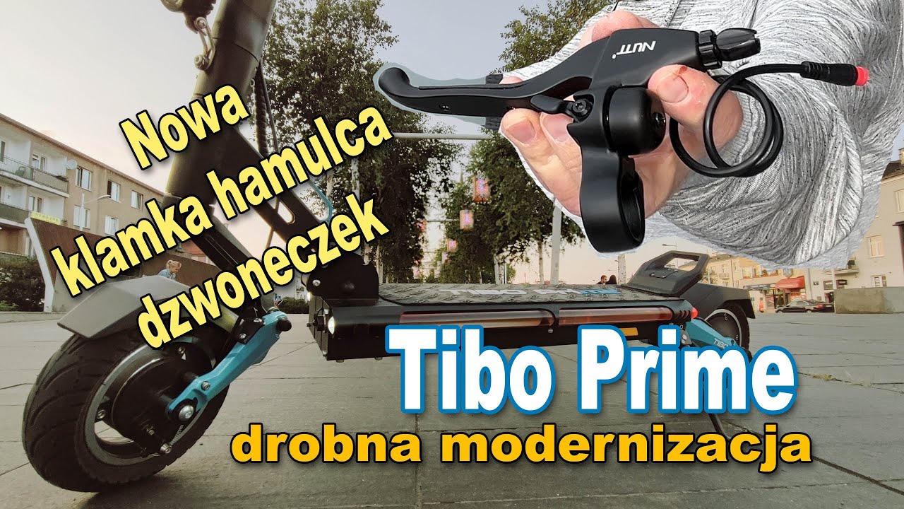 TIBO Prime wymiana klamki hamulca hulajnoga elektryczna