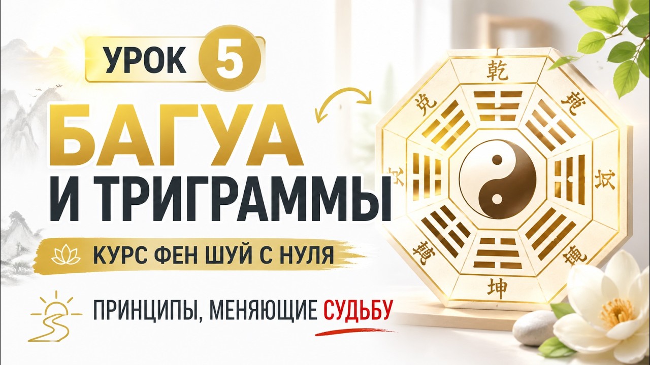 Фэн Шуй с Нуля. Урок 5 Багуа и Триграммы. Фэн Шуй за 20 уроков