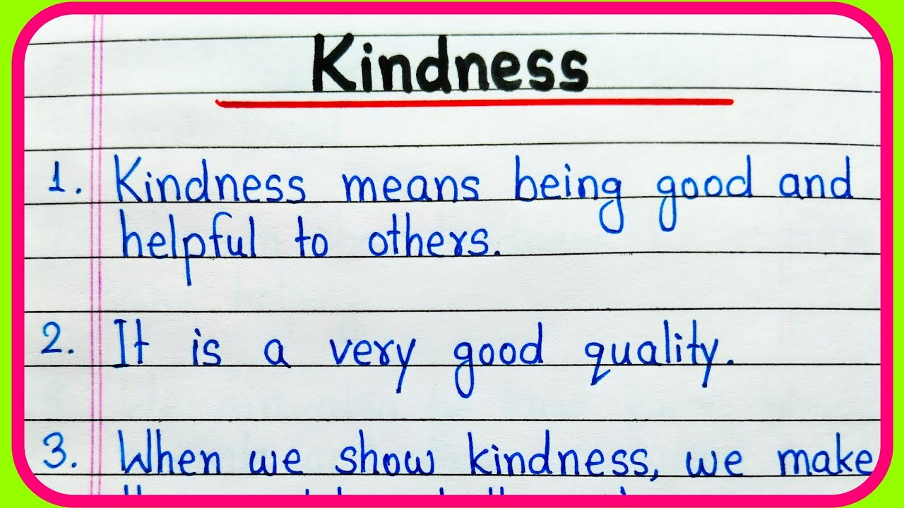 10 lines essay on Kindness | Essay on Kindness | Kindness essay in English | World Kindness Day