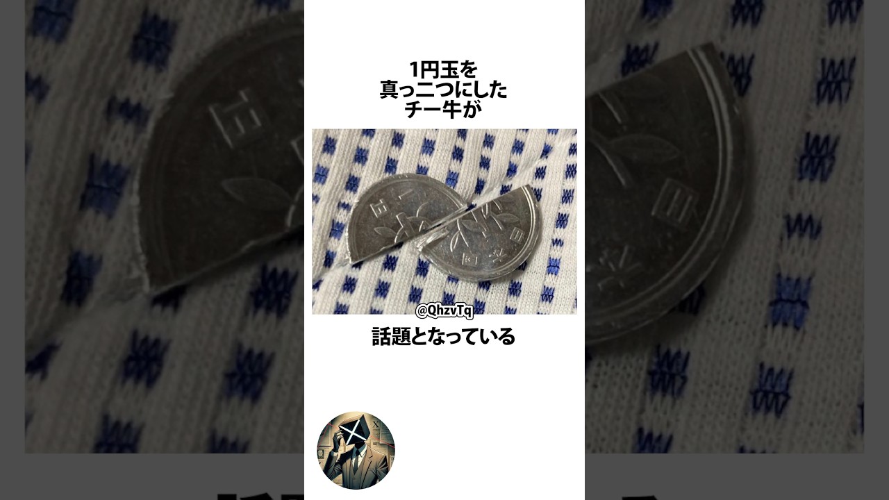1円玉を真っ二つにしたチー牛に関するうんちく