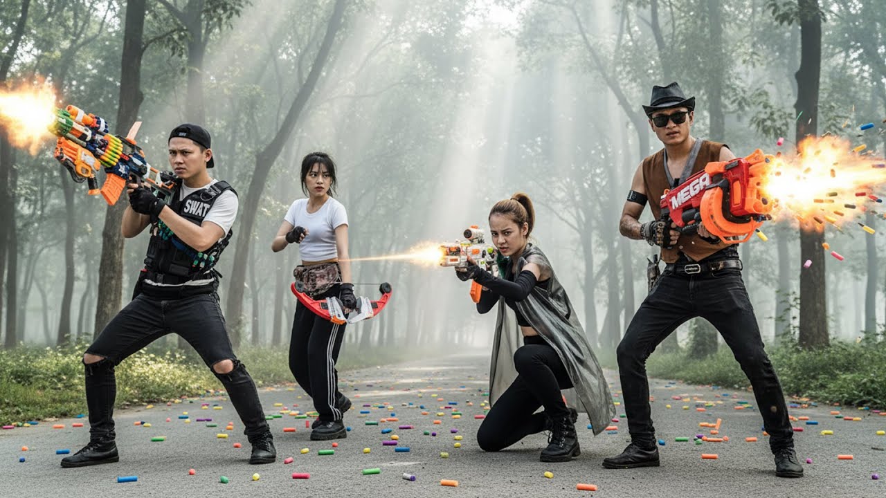 LTT Game Nerf Guns : SEAL X Warriors Unleashing Fury on a Criminal Nerf Guns Empire!