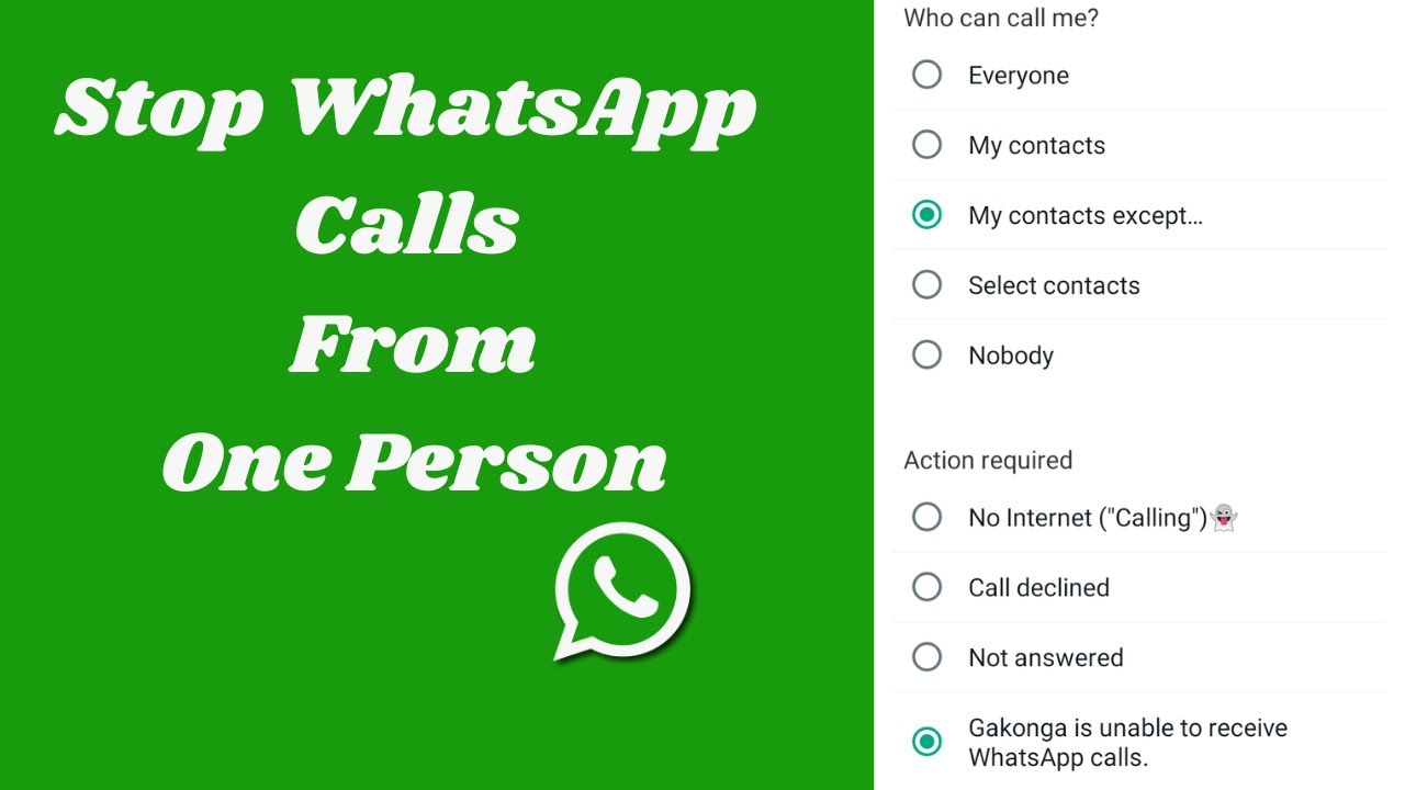 Как остановить звонки в WhatsApp от одного человека, но не сообщения &mdash; без блокировки