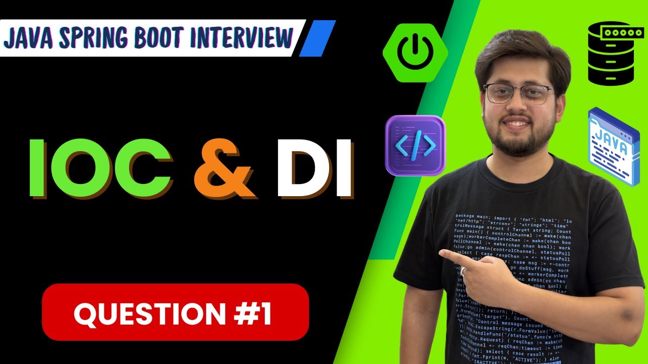 IOC and DI in Java Spring Boot : Java Spring Boot Interview Question 1