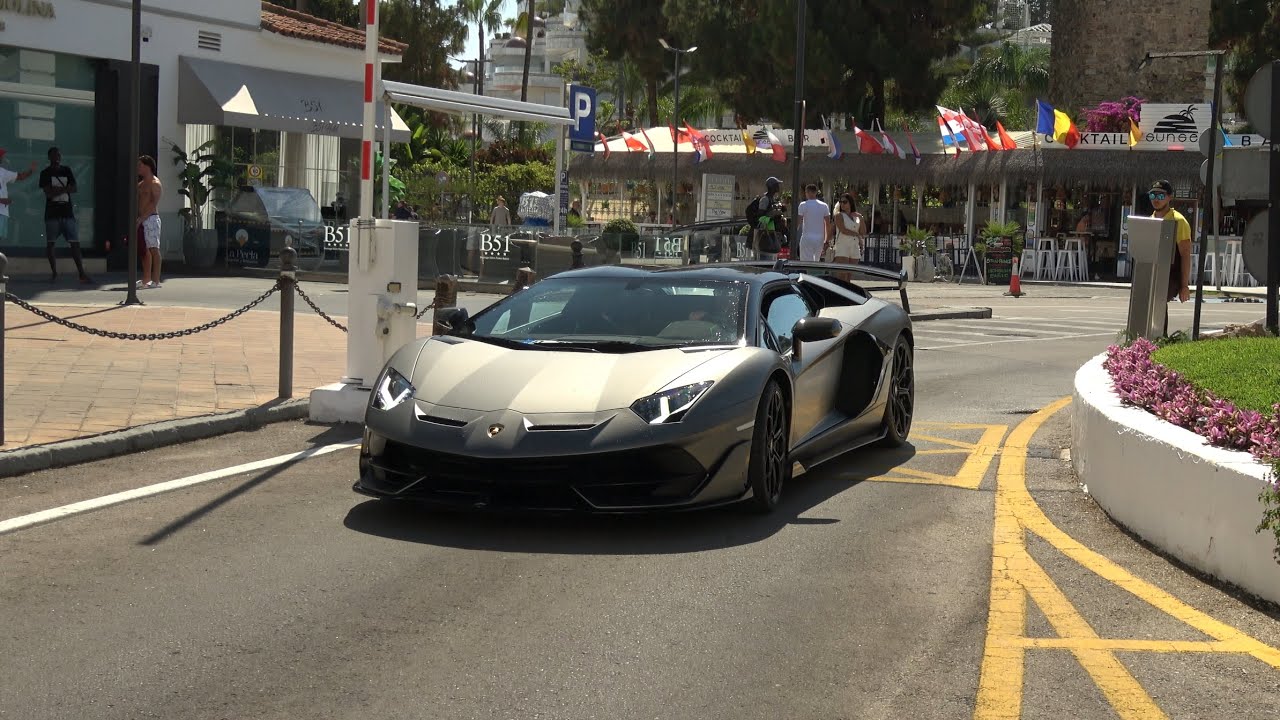 Supercars in Puerto Banus July 2024 | Aventador SVJ, Brabus G800, 812 SF, M4 GTS