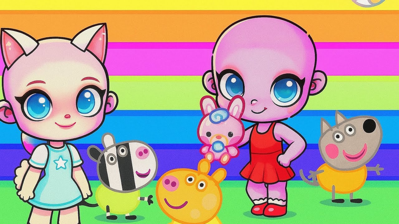 Свинка Пеппа в мире Аватара | Поездка на школьном автобусе | Peppa на английском языке. Все серии