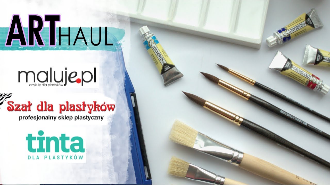 HAUL plastyczny | Pędzle Szmal Black Pearl, paleta Mijello, papier do akwareli
