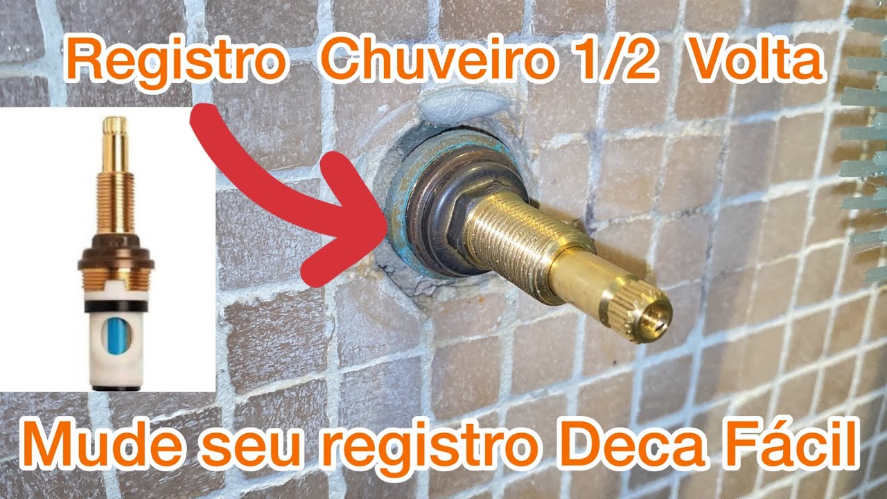 Esse Encanador é Top  Mude seu registro Deca  comum para 1/2 Volta  de forma Fácil