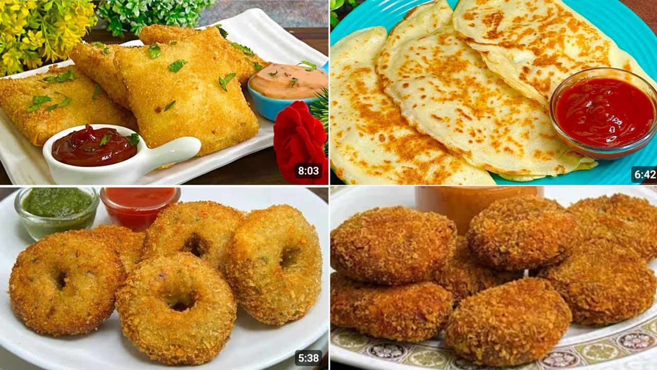 4 Amazing Chicken Starters  | Chicken Nuggets| Chicken Donut | Chicken Parce | Chicken Paratha 