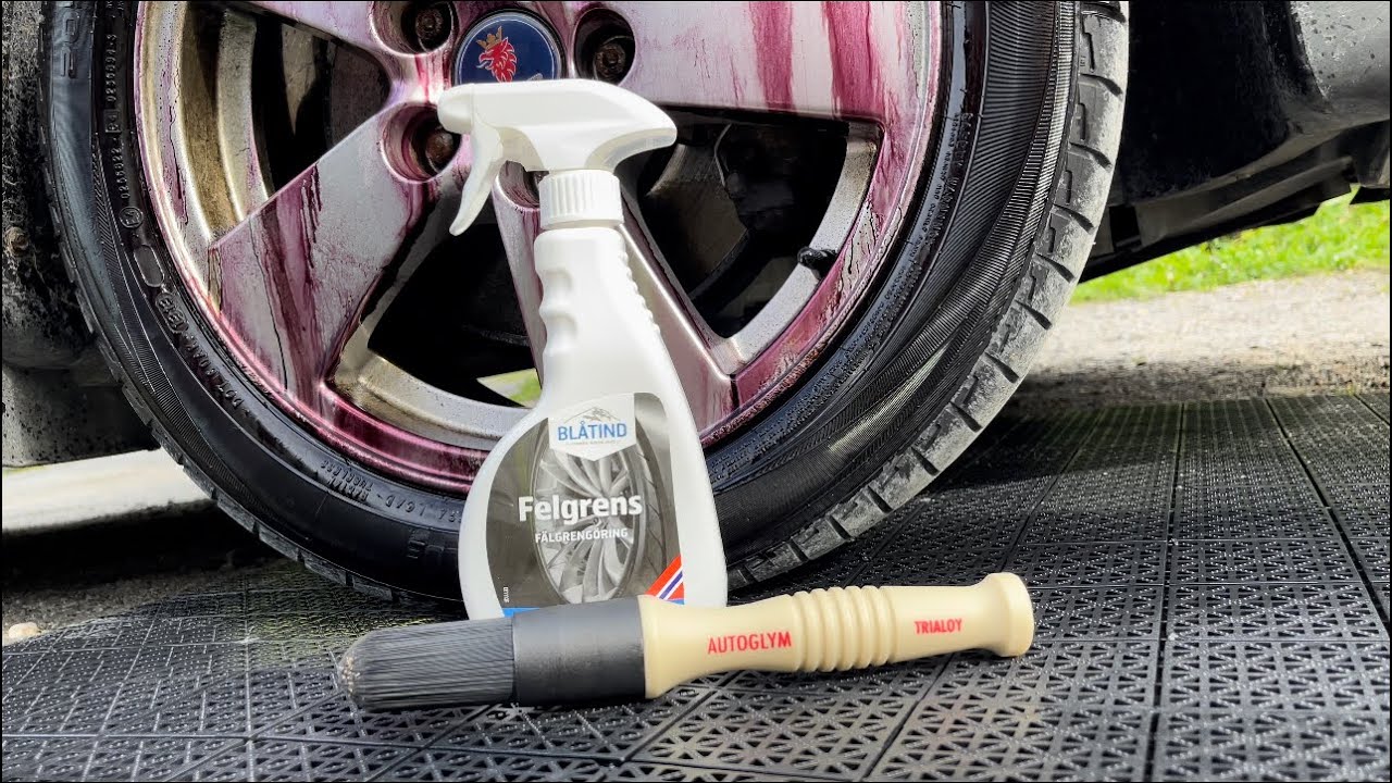 Autoglym Hi-Tech Wheel Brush & Blåtind Felgrens/Wheel Cleaner