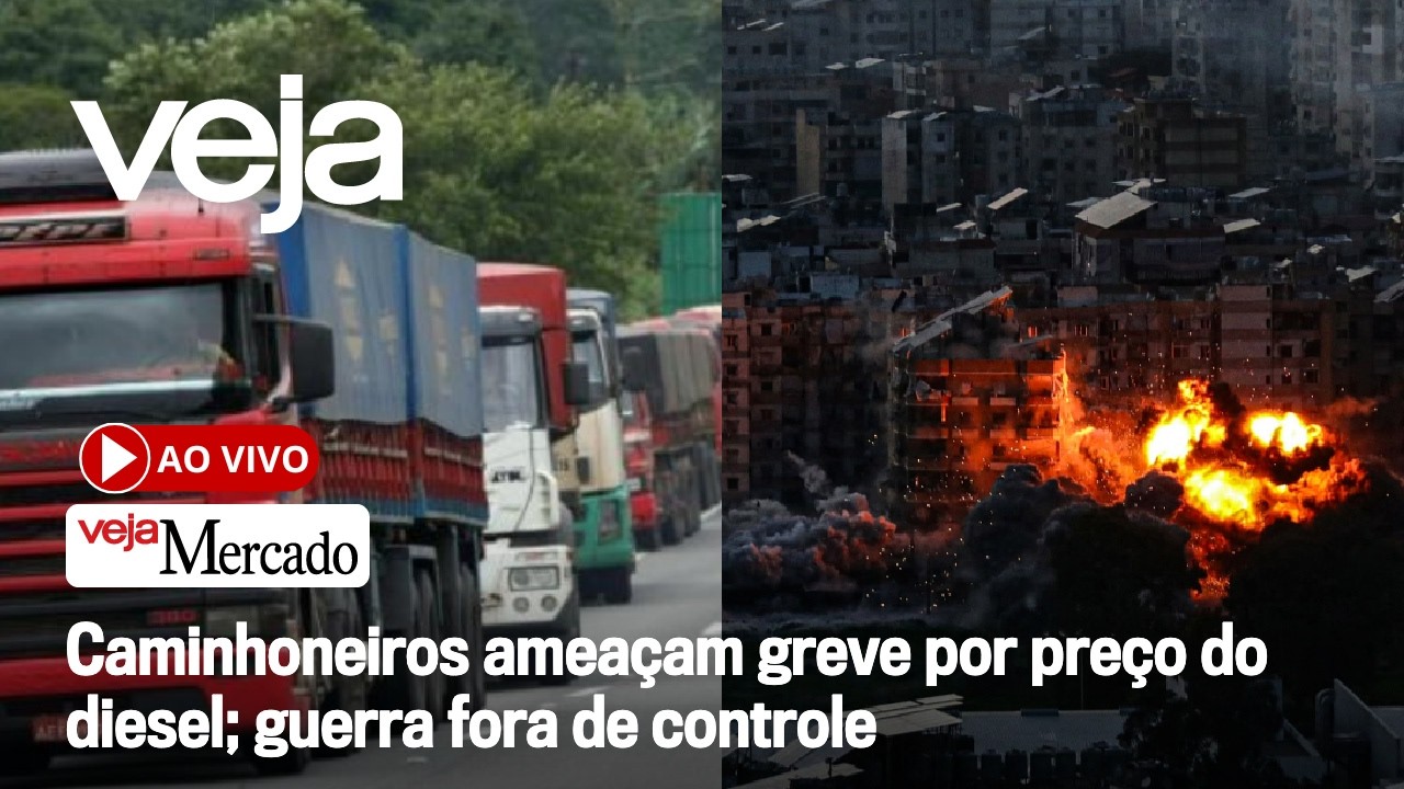 AO VIVO: Caminhoneiros ameaçam greve por preço do diesel; guerra fora de controle | Mercado