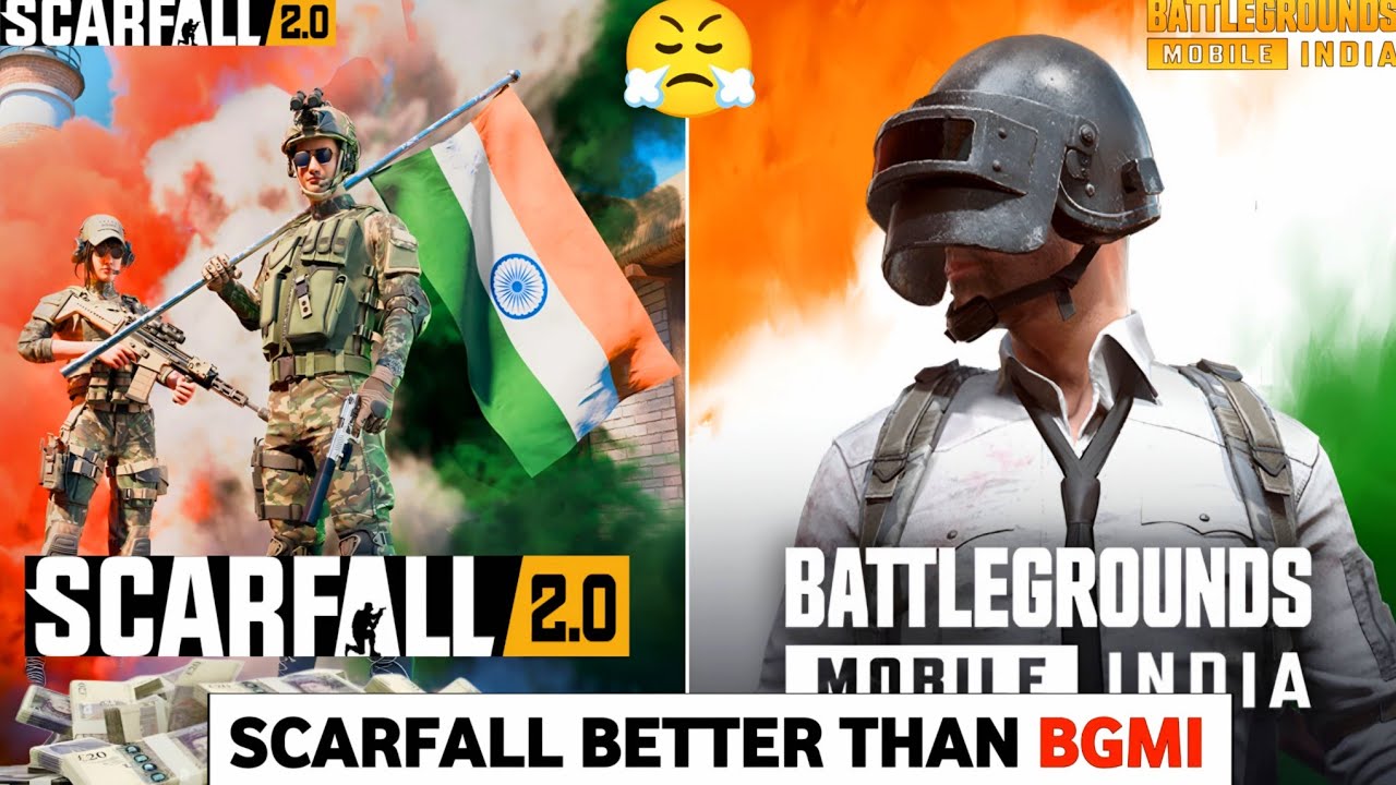 Why SCARFALL IS BETTER THAN BGMI 🔥|| scarfall vs bgmi best comparison 2026