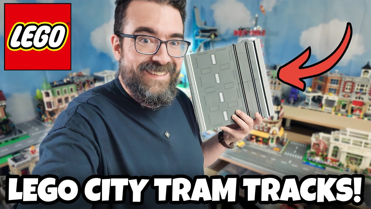 How to Build LEGO MILS Roads with Embedded Train Tracks
