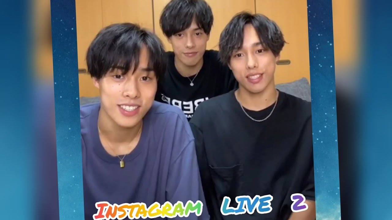 【佐藤三兄弟】Instagram LIVE　10万人突破記念②　TikToker　男子新体操