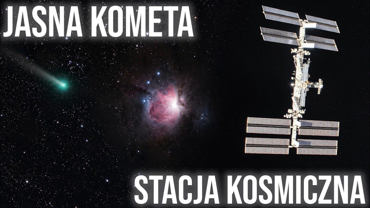 LIVE 🔴: Stacja Kosmiczna nad Polską 🛰️ Jasna kometa i Mgławica Oriona!✨ Testujemy Seestar S30 Pro!