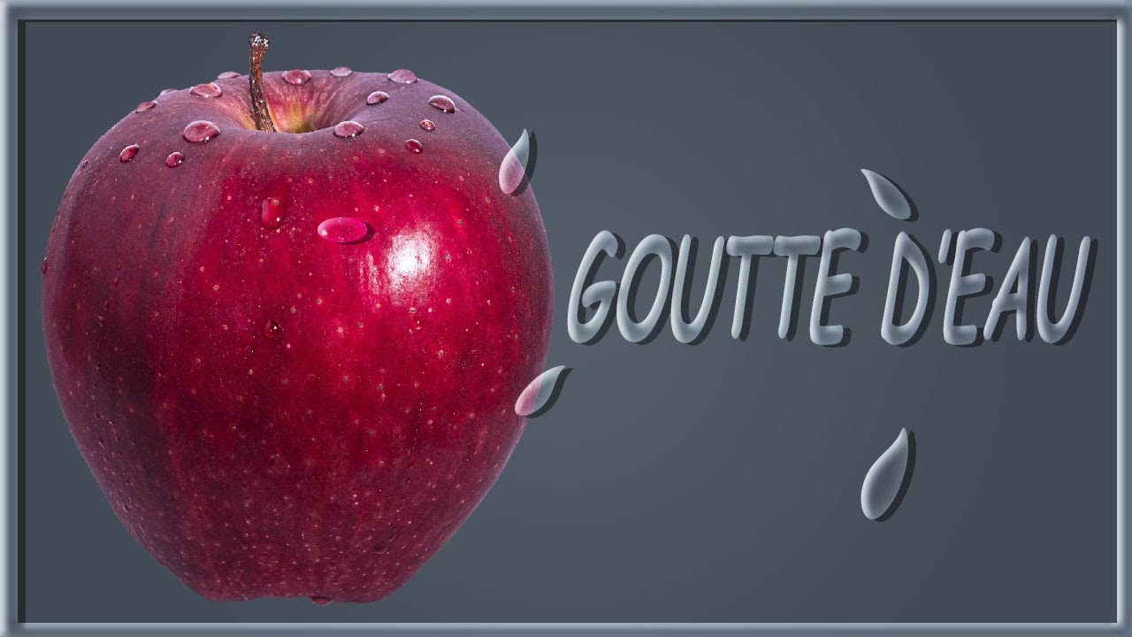 Effet goutte d eau photoshop tuto