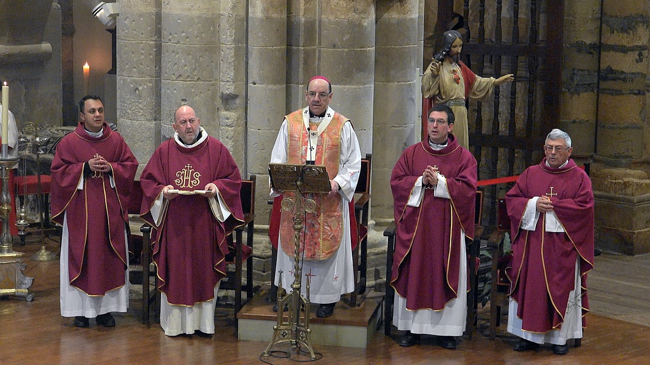 SANTA MISA SOLEMNE EN HONOR A SAN RAIMUNDO ABAD POR EL ARZOBISPO DE PAMPLONA, EN FITERO, 15-3-2026