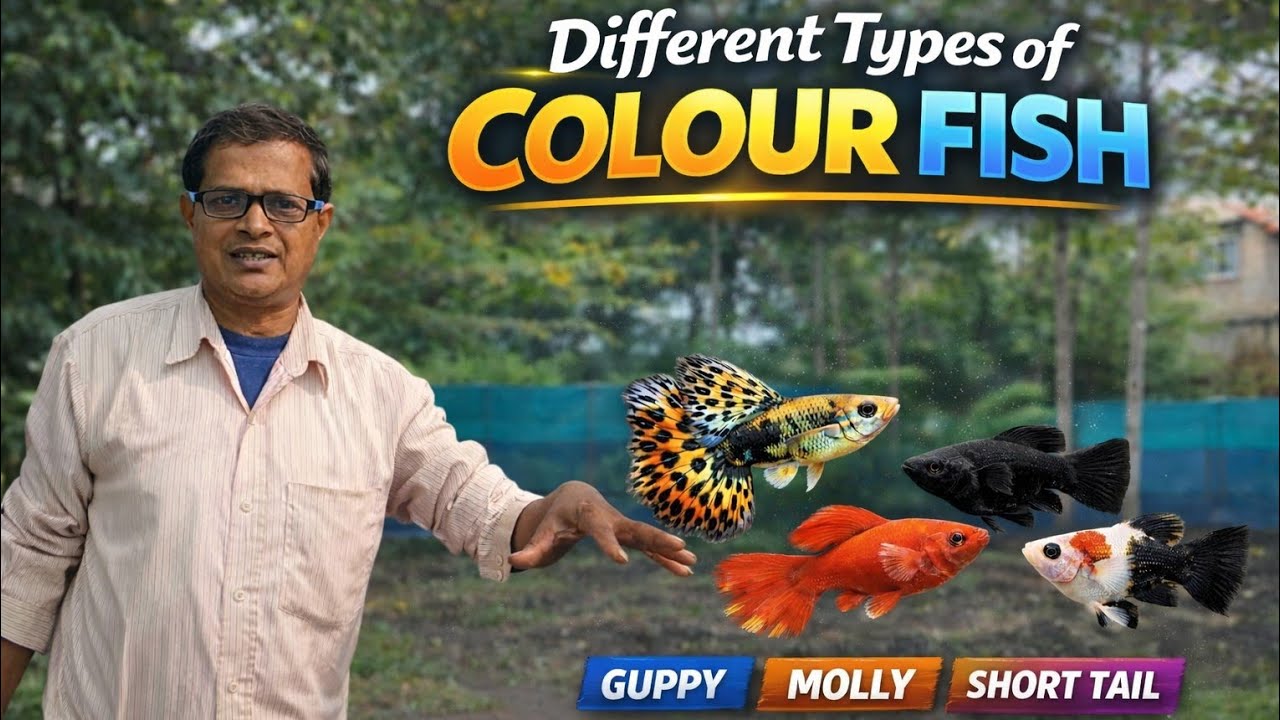 Different types of live breeders fish #fishlogfarm #livebreedrs #mollyfish #guppy #swordtail 