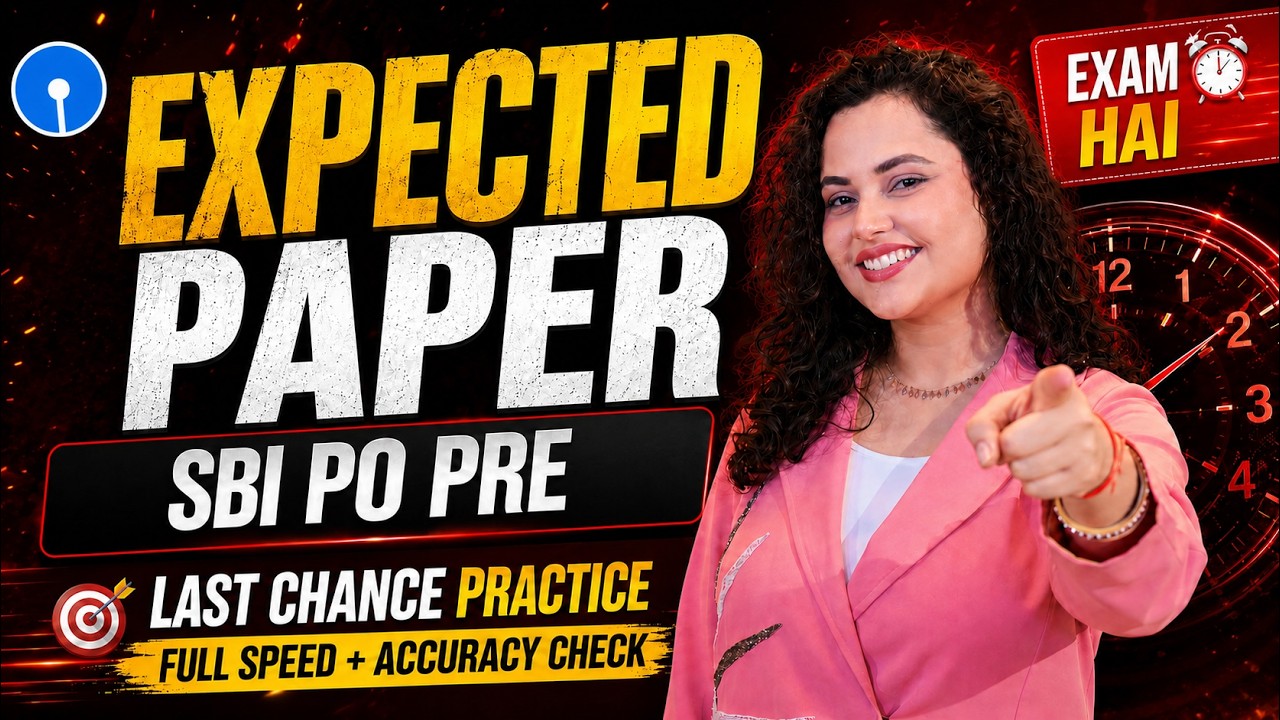 🎯SBI PO Pre 2026 Expected Paper | Final Practice Paper 🔥 | Speed & Accuracy Test | Bank Exam English