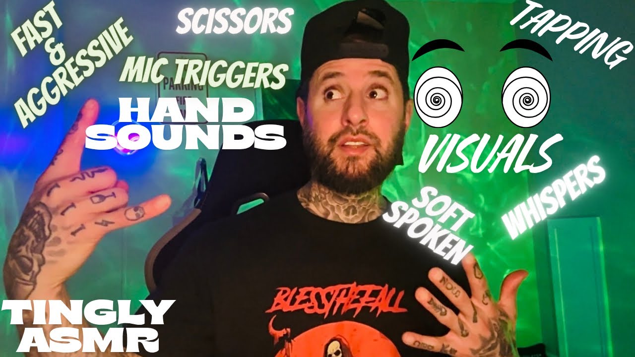 ASMR That I’d Watch | Fast & Aggressive Hand Sounds, Tapping, Visuals, Whispering & Soft Spoken