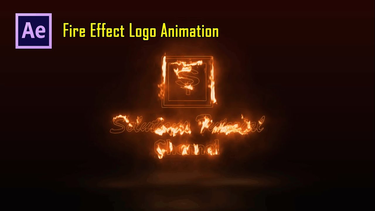 Membuat Animasi Logo Efek Api di After Effects