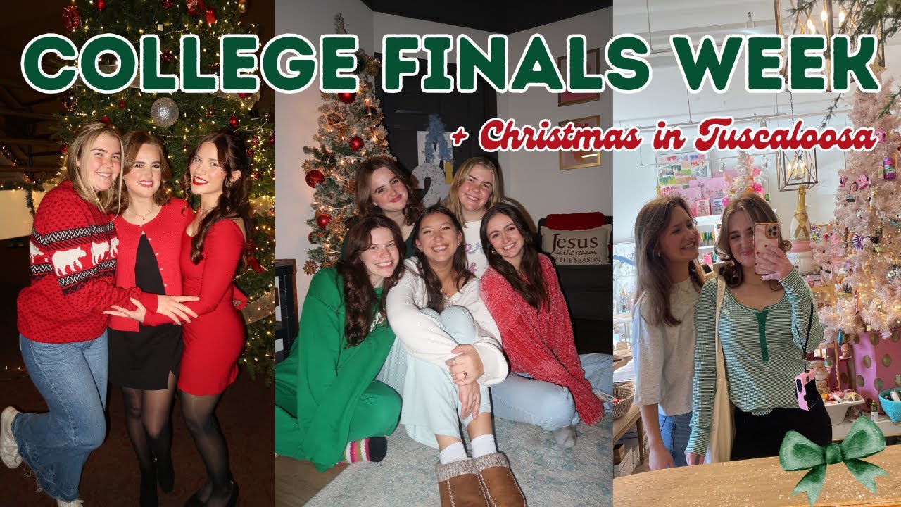 junior year finals week | college week in my life | university of alabama | christmas in college
