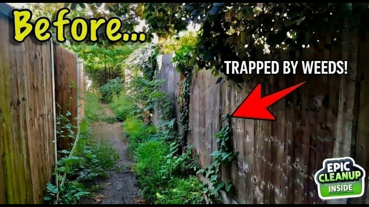 This Overgrown Path Was a Disaster - Watch Us Transform It | DIY Cleanup