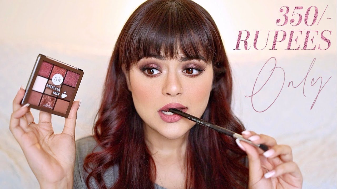 EYESHADOW PALETTE FOR 350/- INR | NICKA K EYESHADOW PALETTE DETAILED REVIEW WITH TUTORIAL