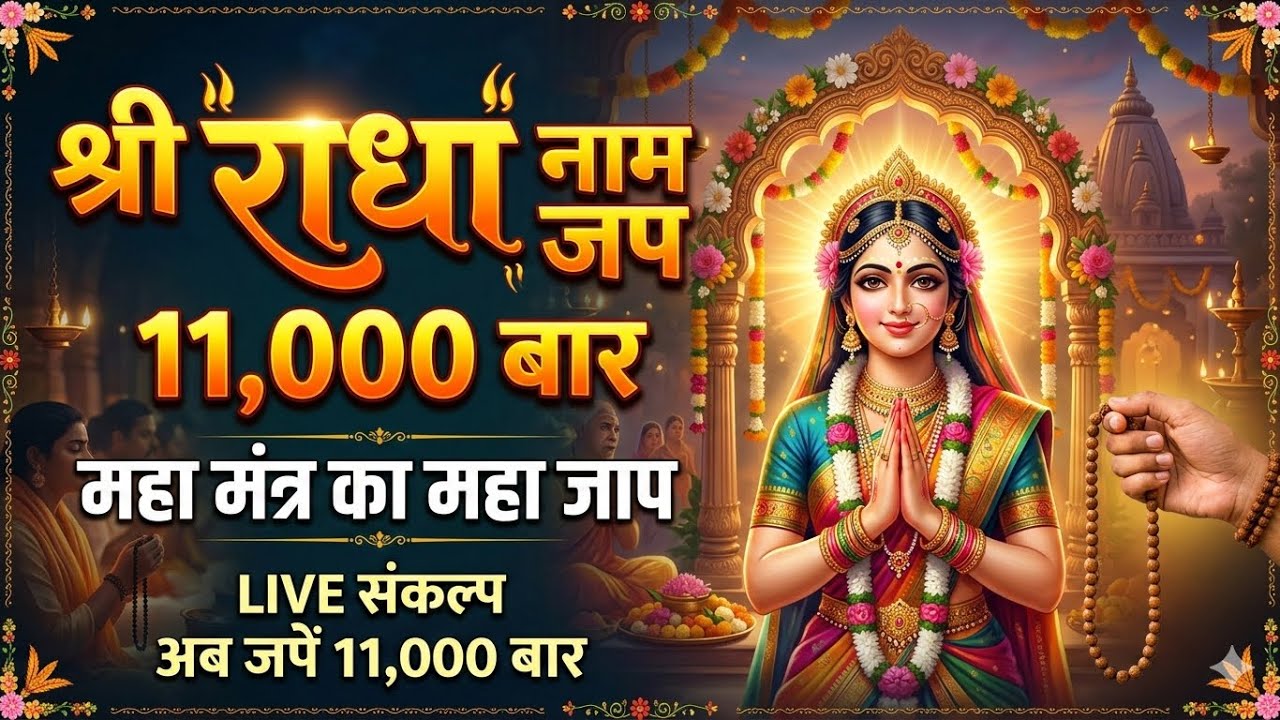 🔴 LIVE – Radhe Radhe Naam Jap | Nonstop Bhajan | मन को शांति देने वाला जप