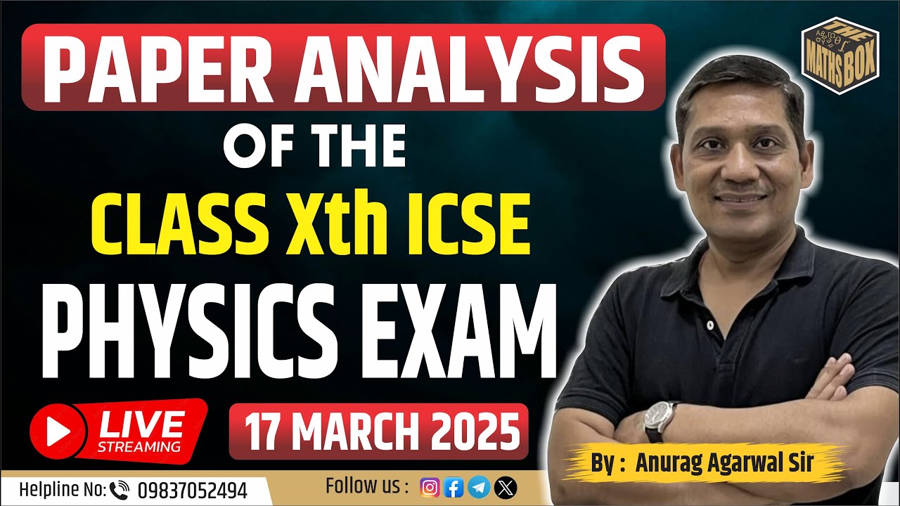 Uncovering Success: An In-Depth Review of the Class X ICSE Physics Exam, SECTION - A