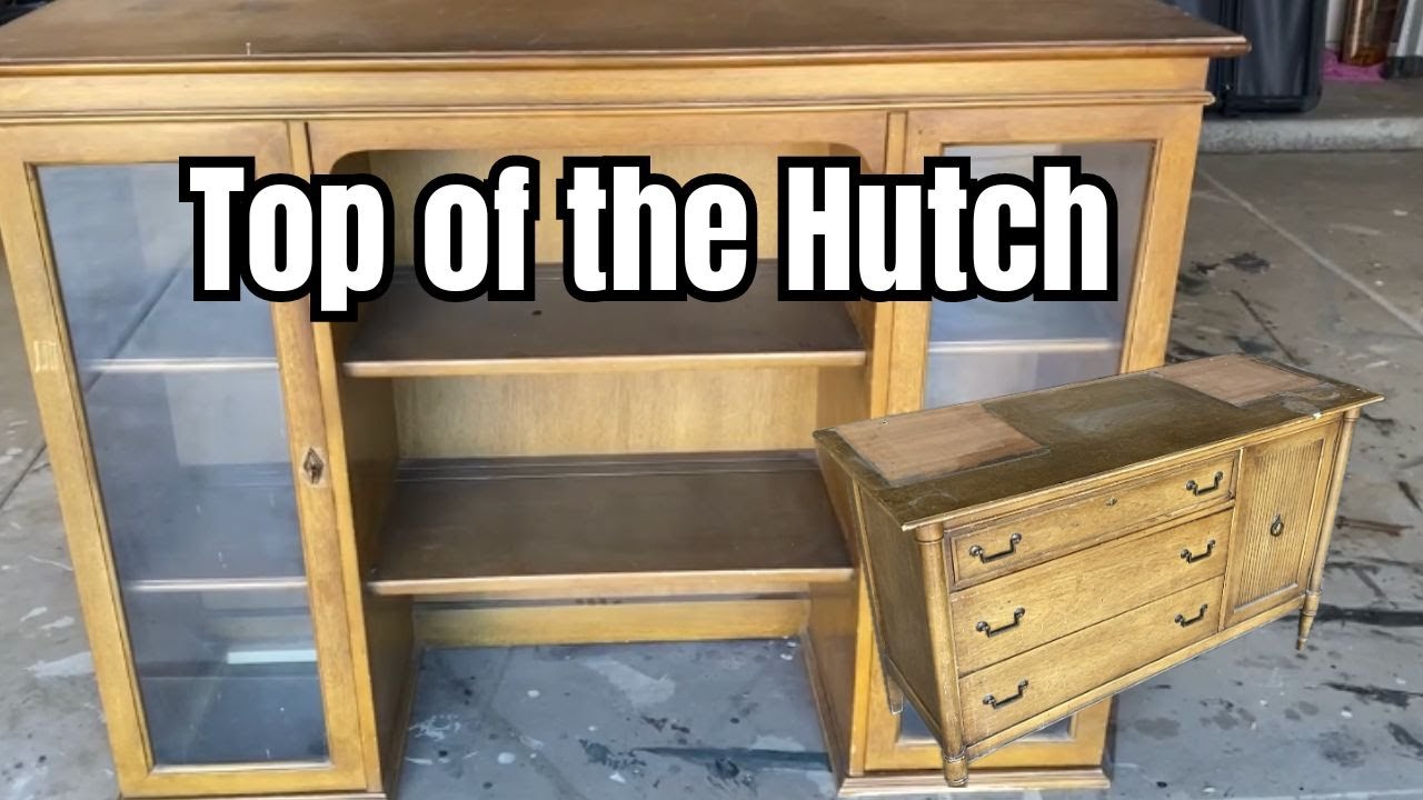 Transforming the Top of An Old Hutch Into A Stand Alone Display Cabinet.