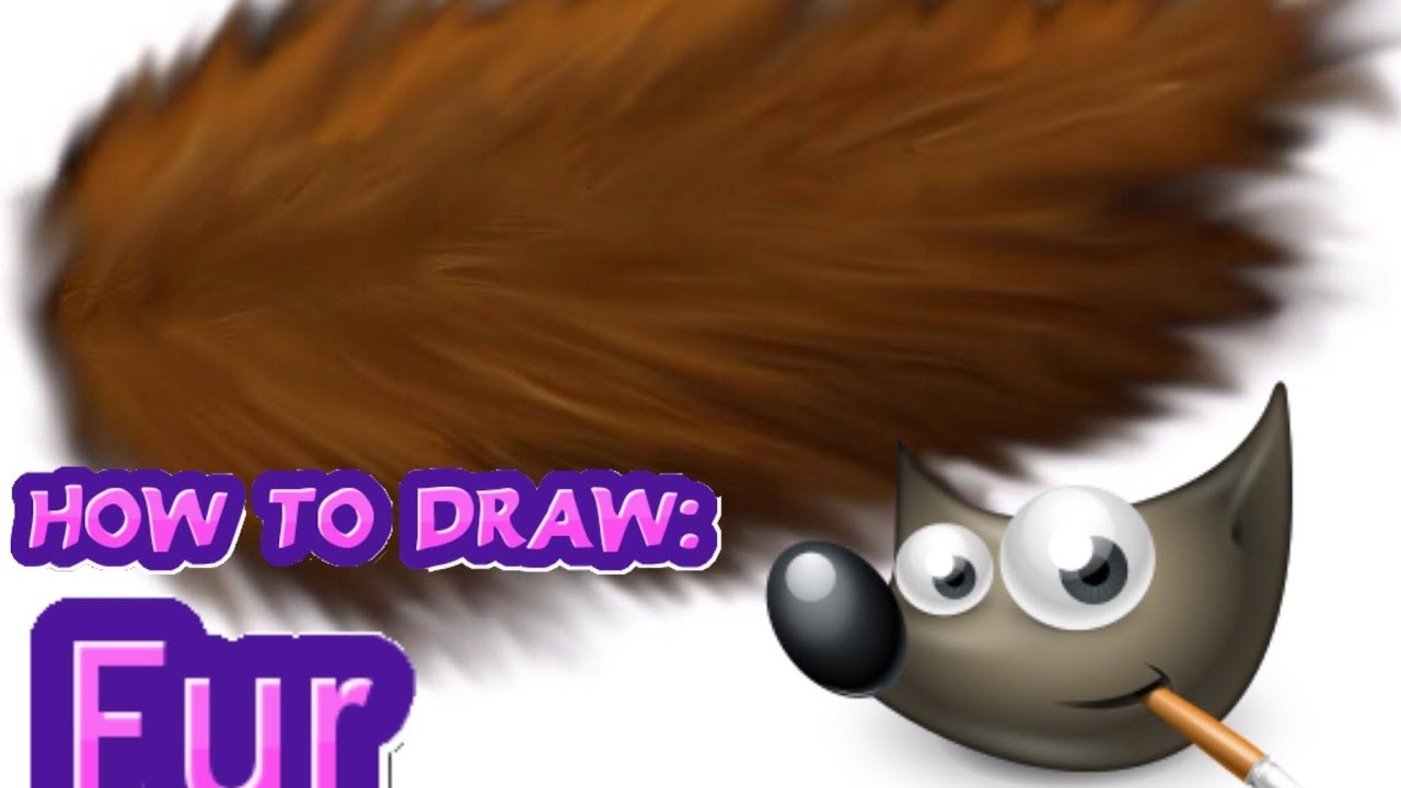 GIMP 2.8- How to draw fur (with a mouse)