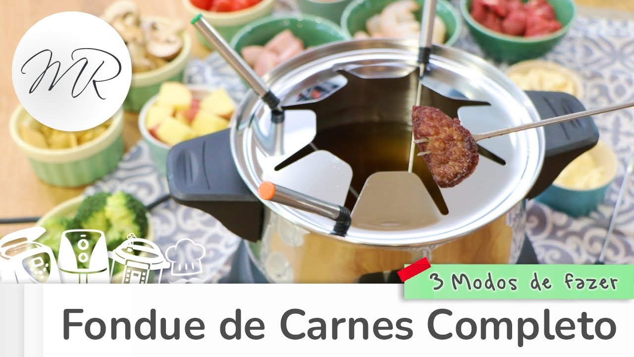 Fondue de Carnes de 3 Maneiras diferentes, na Chapa, Caldo ou Frito - Maurício Rodrigues