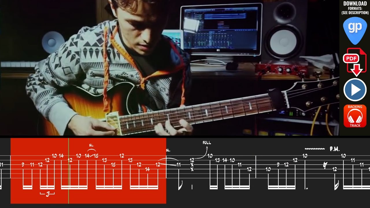 Room 335 (Larry Carlton) Matteo Mancuso - Guitar Transcription Tab + Sheet Music + Backing Tracks