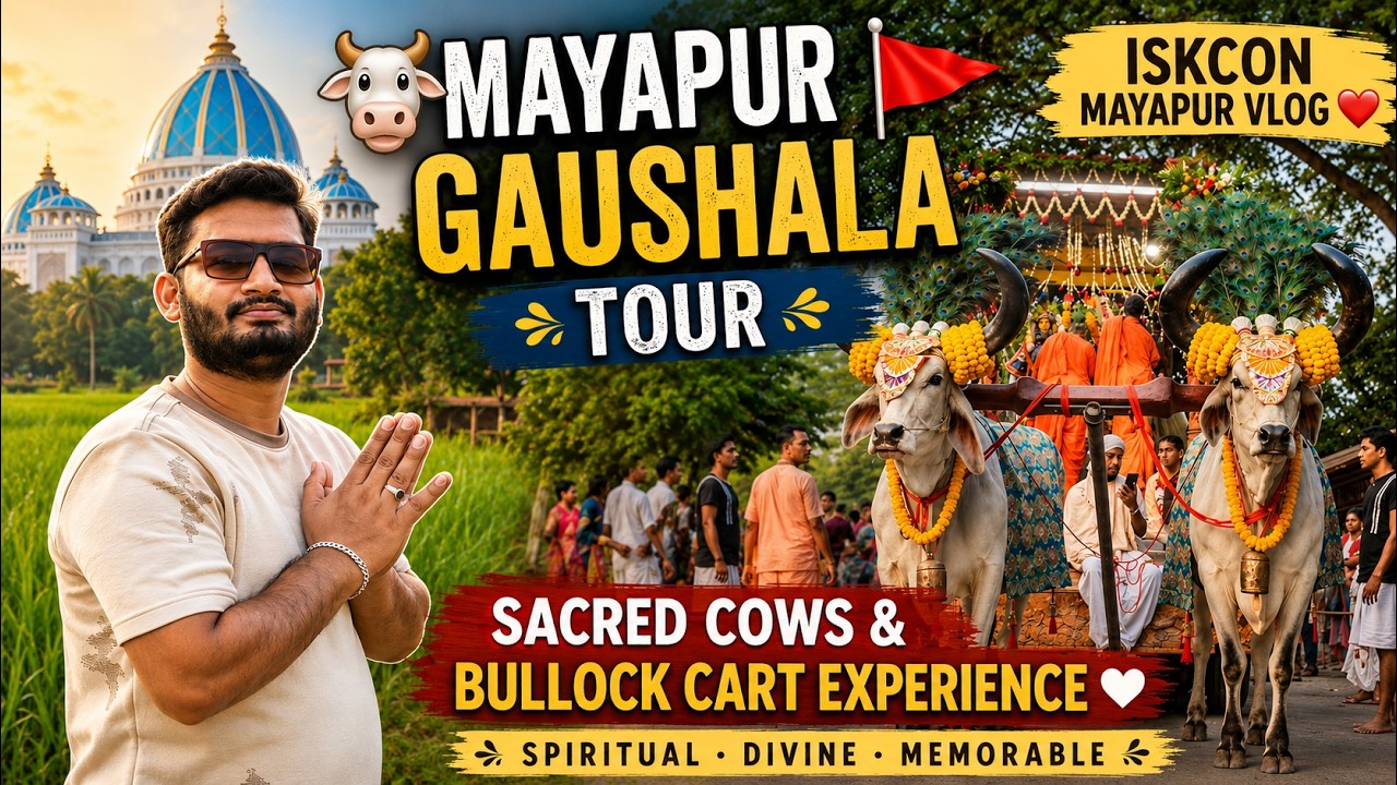 🐄 Mayapur Gaushala Tour | ISKCON Cow Shelter Vlog ❤️