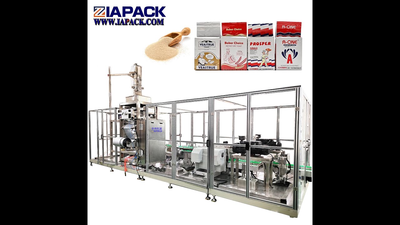 Automatic brick vacuum bag forming filling packaging machine for dry yeast
