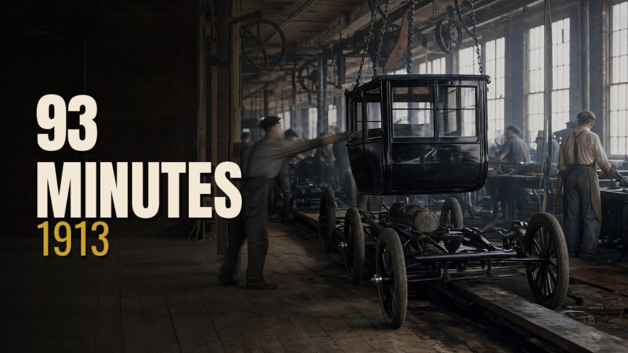 How Ford Model T Were Built in 1913 - Retro Ford Factory Tour (Manufacturing process)