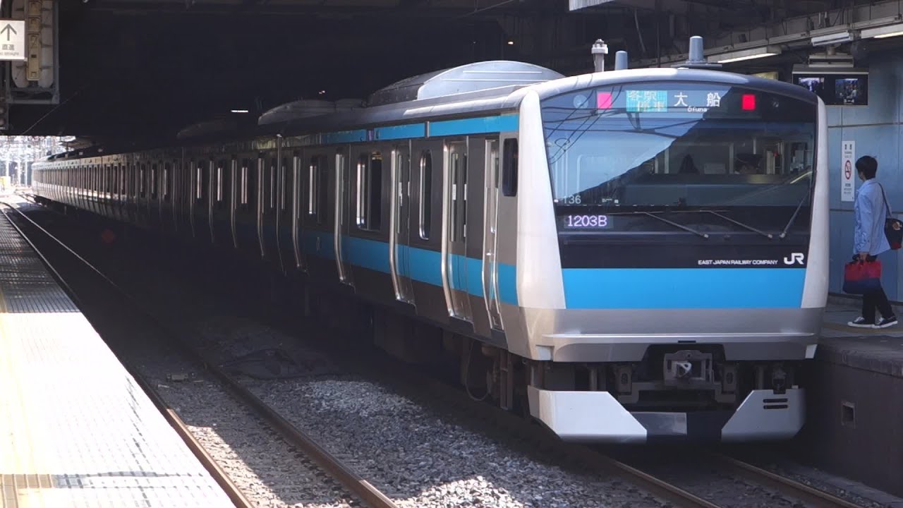 【FHD】JR京浜東北線 品川駅にて(At Shinagawa Station on the JR Keihin-Tohoku Line)