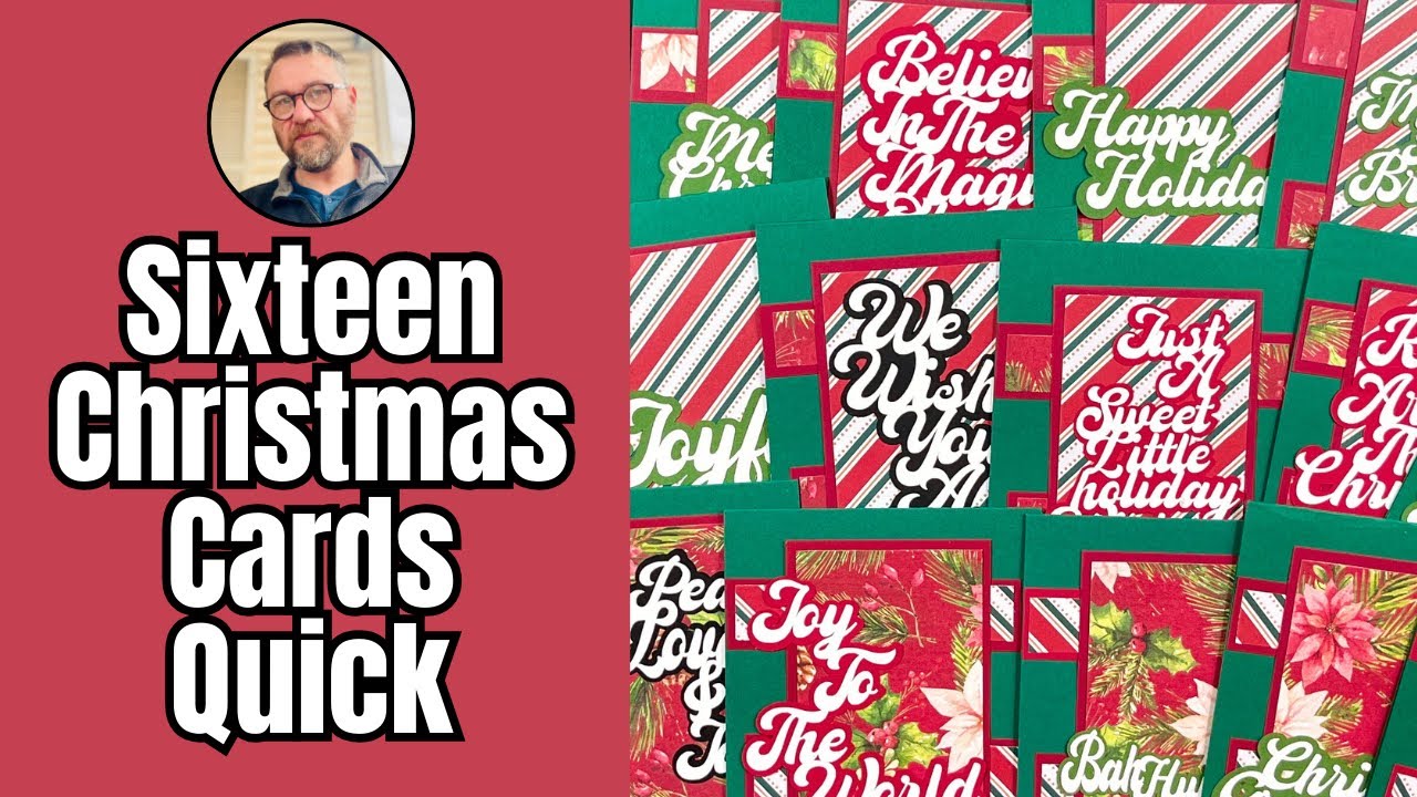 Create 18 Stunning Christmas Cards in Just 1 Hour
