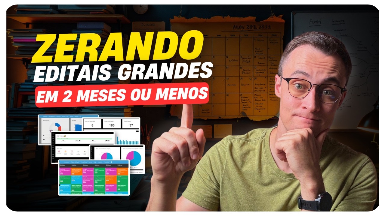 COMO ZERAR UM EDITAL DE CONCURSO EM 2 MESES?