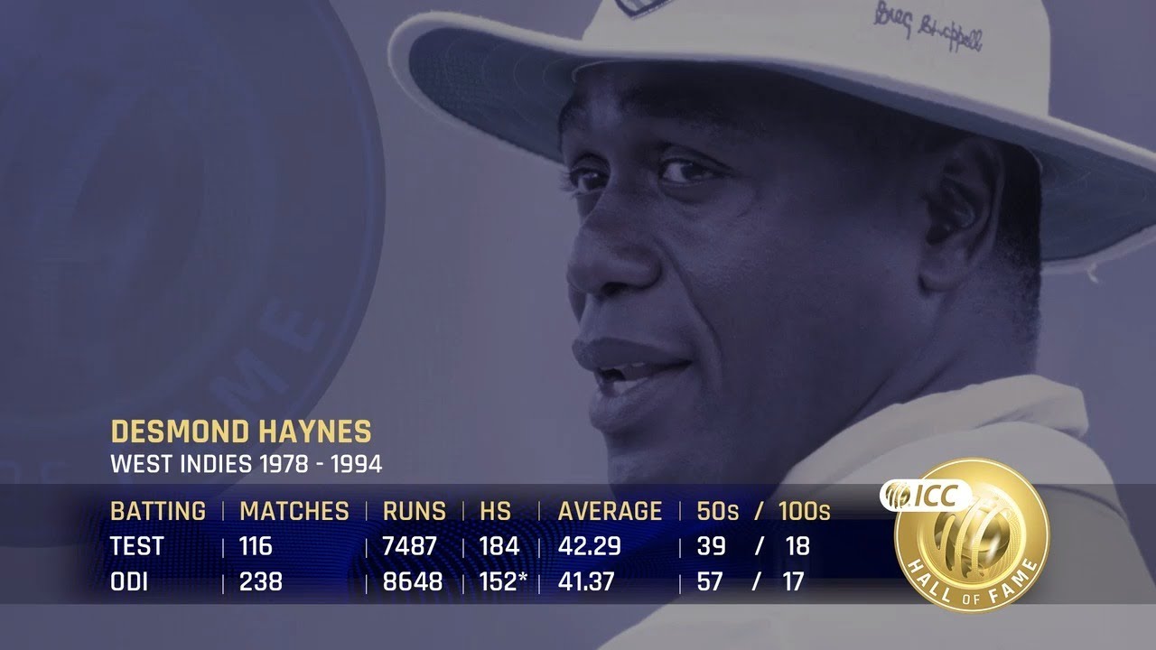 Meet the ICC Hall of Famers: Desmond Haynes | 'A great character, a great batsman'