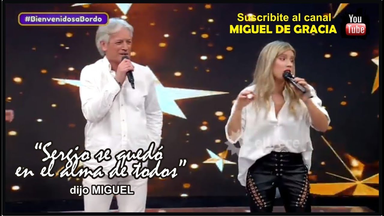 SERGIO DENIS EL TRIBUTO - MIGUEL DE GRACIA CON LAURITA FERNANDEZ EN BIENVENIDOS A BORDO