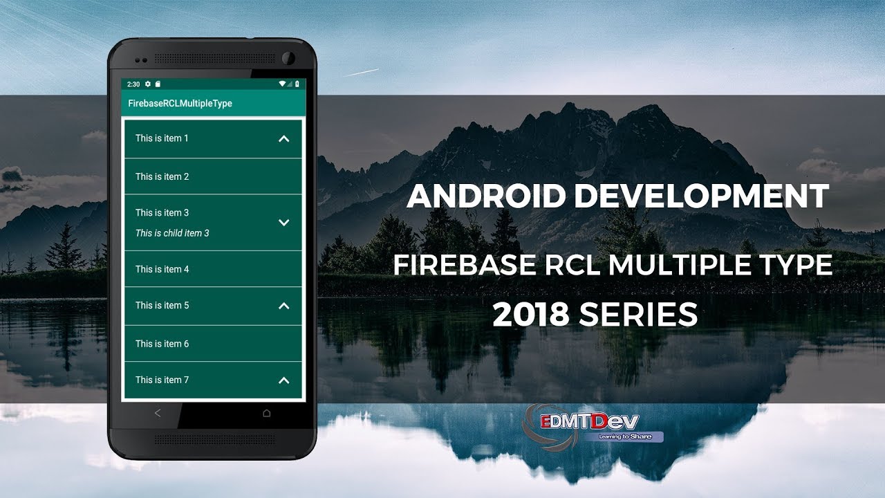 Android Studio Tutorial - Firebase Recycler View Item Multiple Type