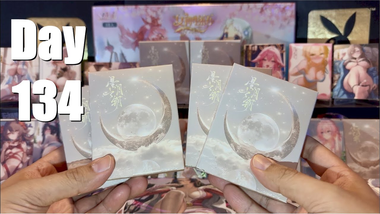 Распаковка Goddess Story: Key Of Stars And Moon Box Break 2 Redux: Waifu Cards, день 134